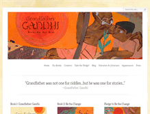 Tablet Screenshot of grandfathergandhi.com